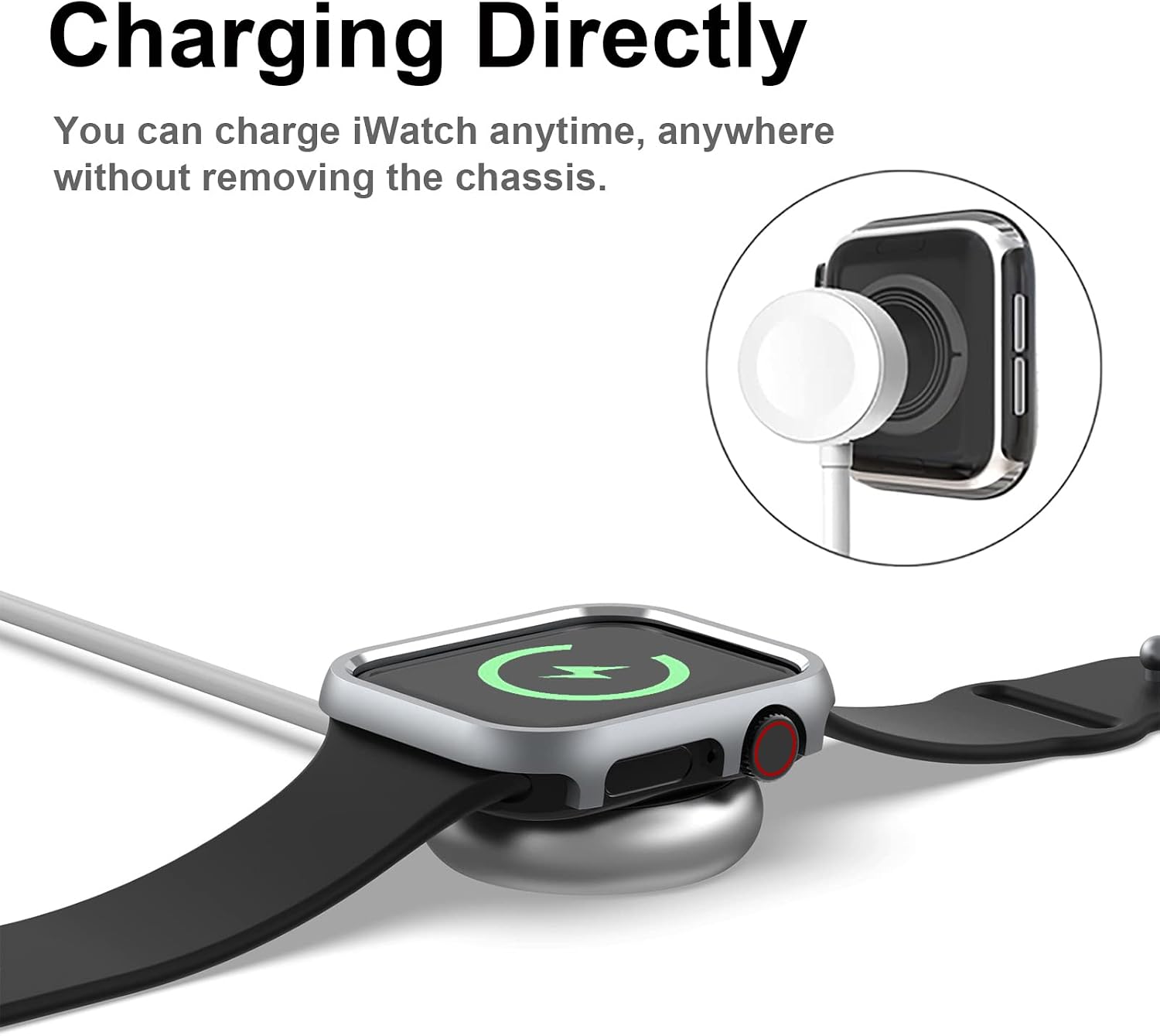 Miimall Case Compatible with Apple Watch Series 9/Series 8/Series 7 41mm 45mm - Image 5