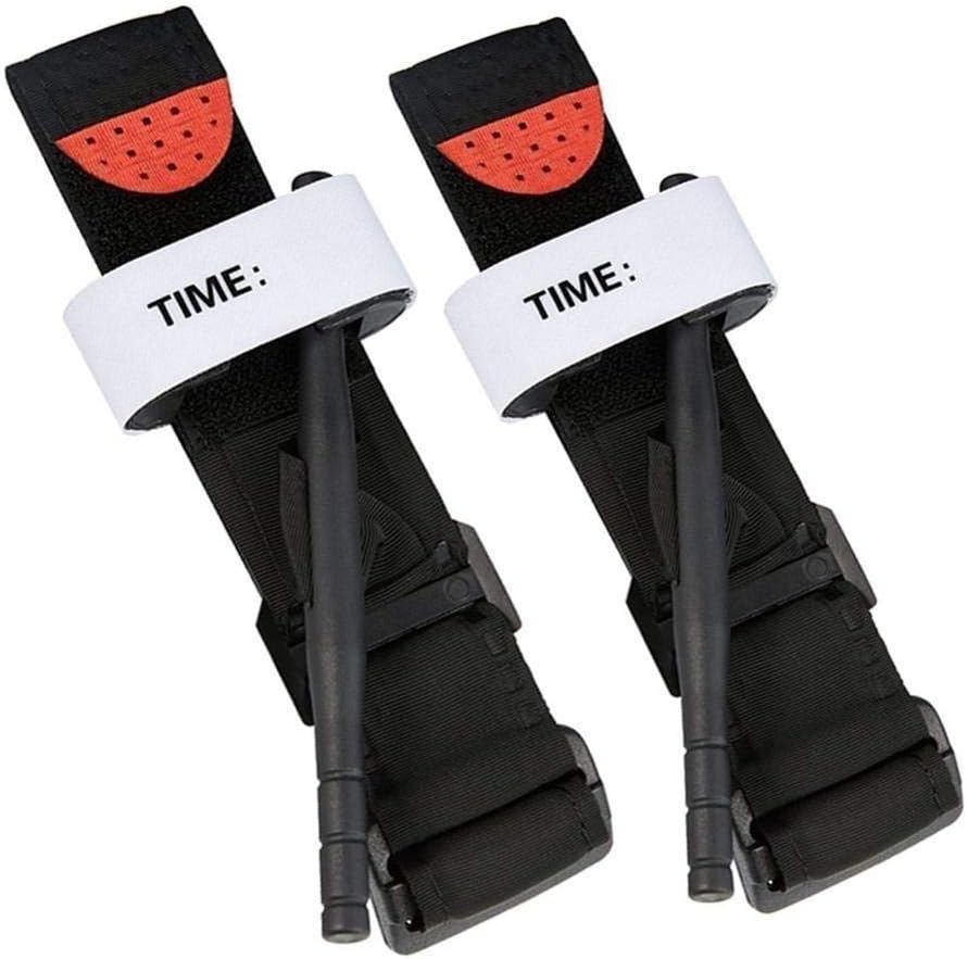 Tourniquet for Combat Medical, Emergency, Military Tourniquet for First Aid, Bleeding Control, Hemorrhage Control, School Training, Severe Emergencies or Occluding Blood Flow (Black - 2 PCS)