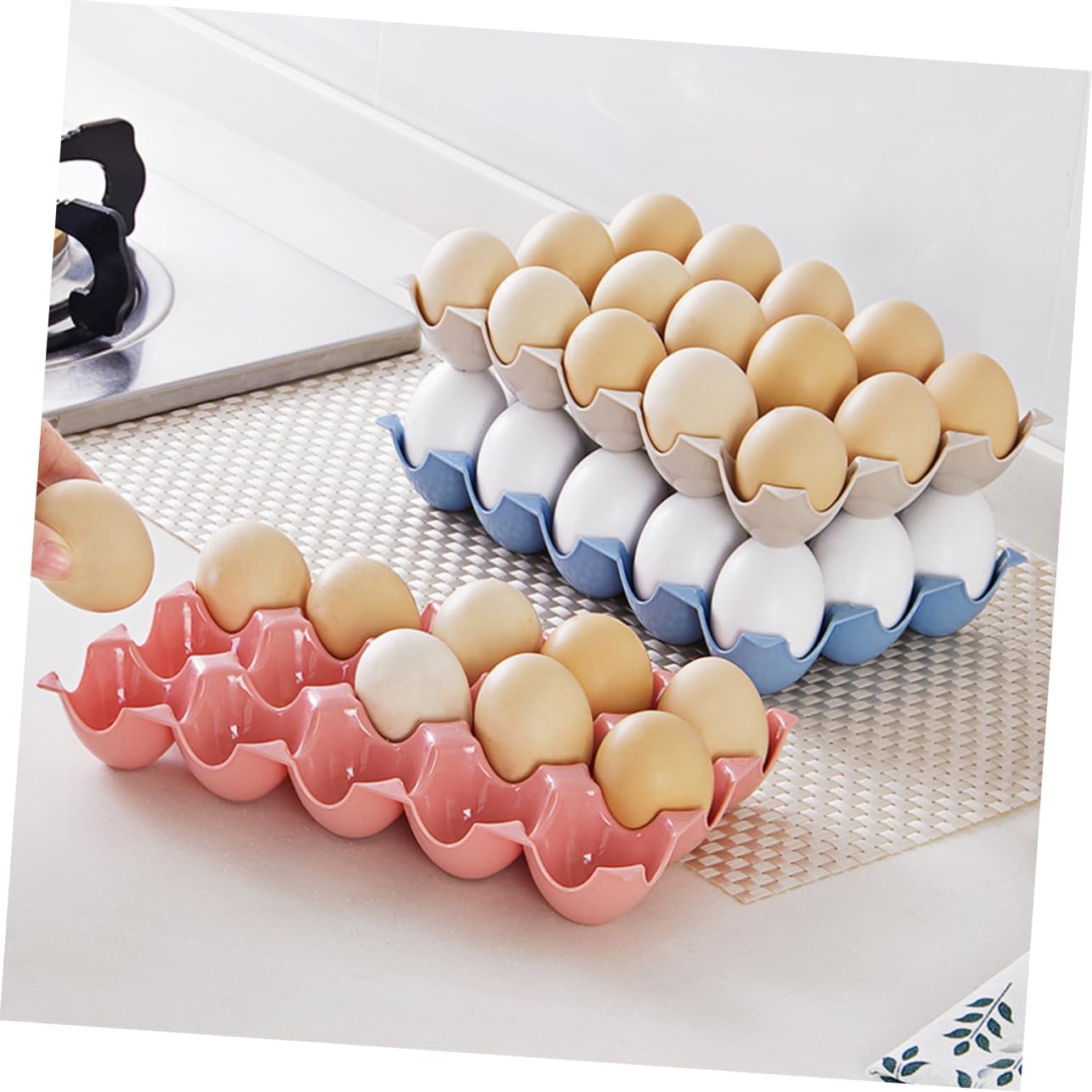 Ceramic Holder Storage Container for Refrigerator Stylish Tray for Kitchen for Home Use