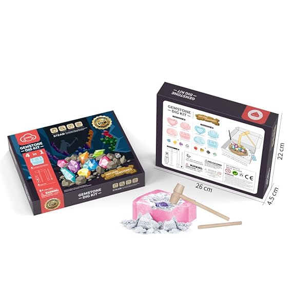 Magic Toyland Gemstone Dig Kit Pink Version