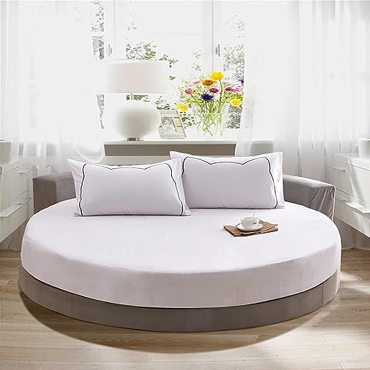 FANSU Hoeslaken katoen voor eenpersoons, tweepersoons, super kingsize