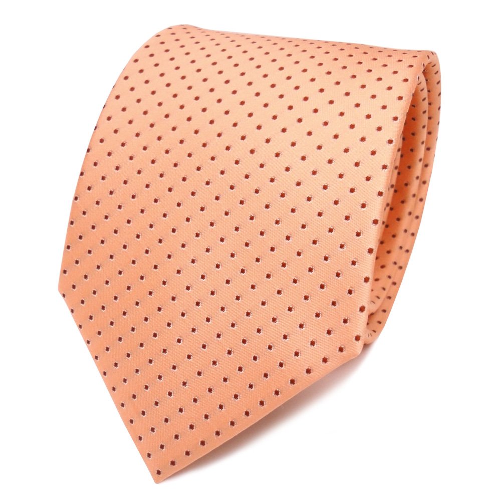 TigerTie - Cravatta di design in seta con motivo a pois - Larghezza della cravatta 8 cm, Krawattengröße: ca. Länge 150 cm, Breite 8 cm