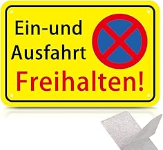 Entrance Exit Free Sign Metal Aluminium 30 x 20 cm Parking Prohibited Sign Entrance Keep Free Even Opposite Warning Signs Prohibited Signs Driveway Keep Free