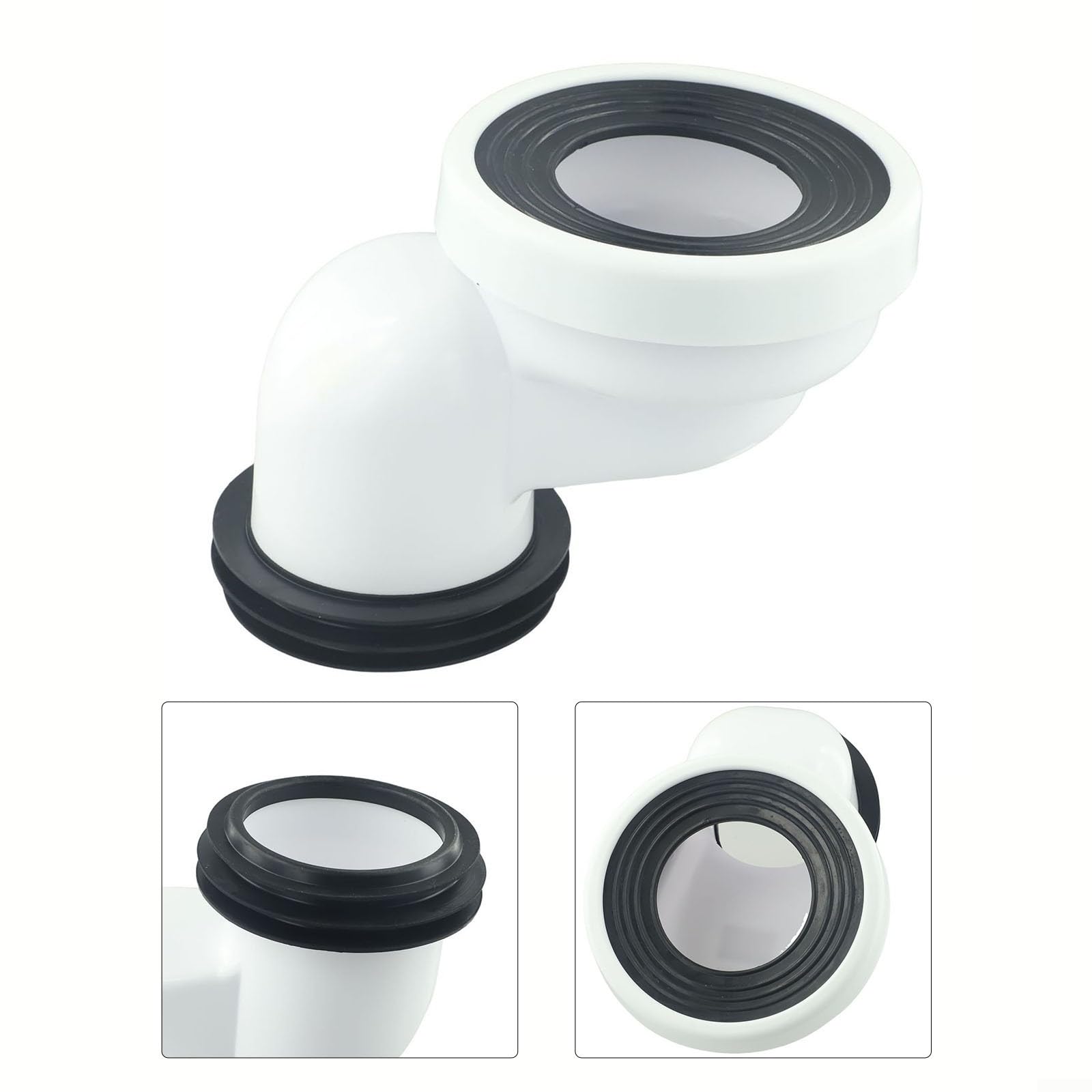 Buse de raccordement WC droite et excentrique, matériau PVC (D)