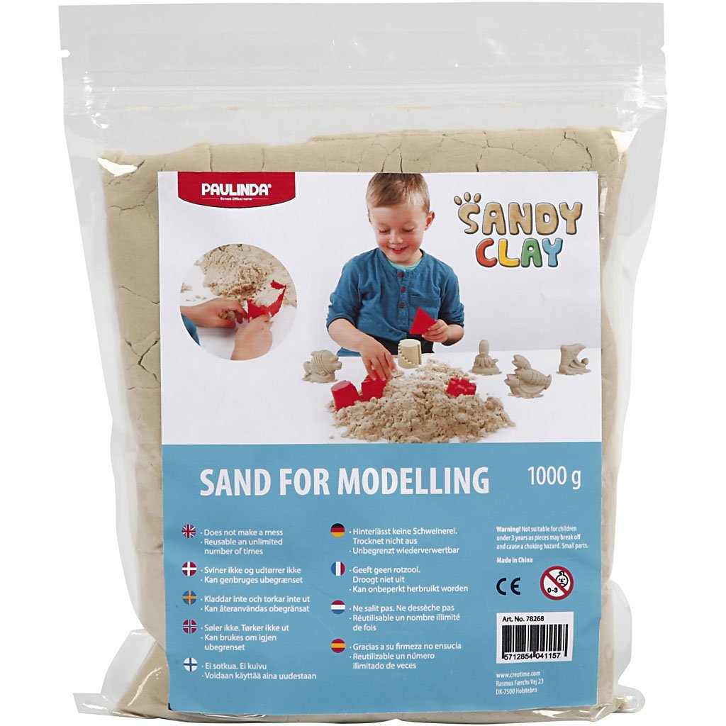 Sandy Clay Sable à modeler, naturel, taille unique
