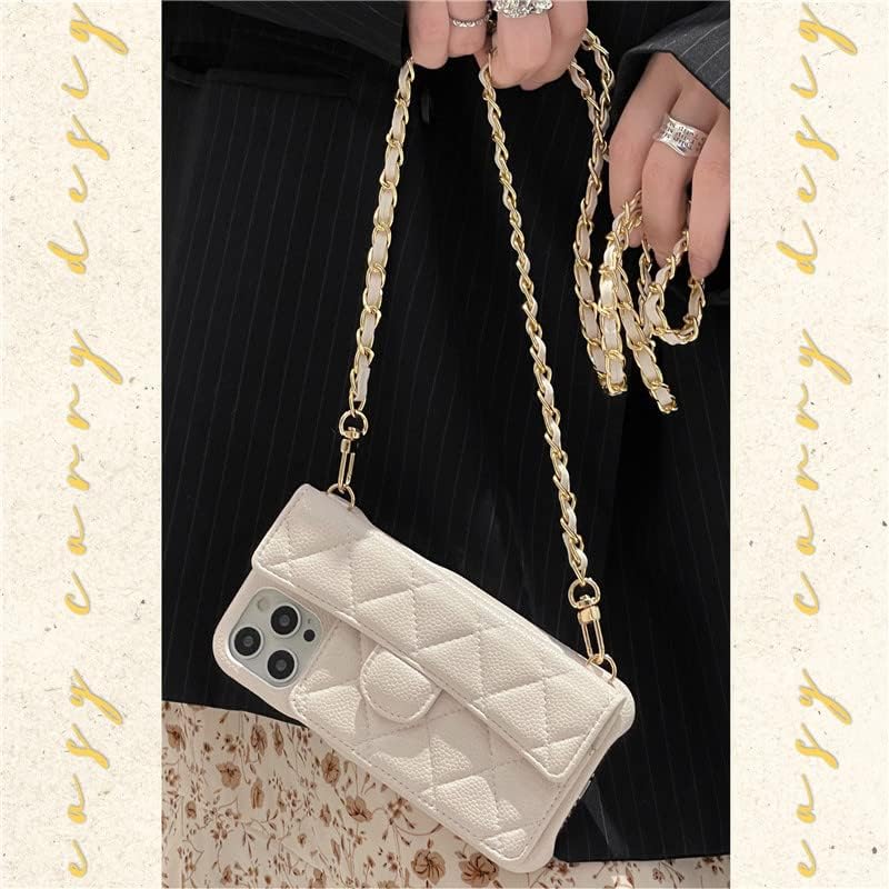 Miniatura 2 de Funda estética para teléfono con cadena, funda Y2k Anime para mujer, compatible con iPhone 14 Pro Max (C, iPhone 14Pro)