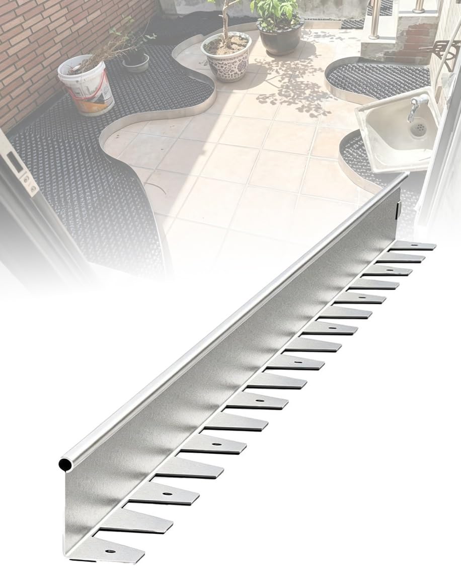 Bordure De Jardin Flexible en Acier Inoxydable for L'aménagement Paysager(W5xh15cm/2x5.9in)
