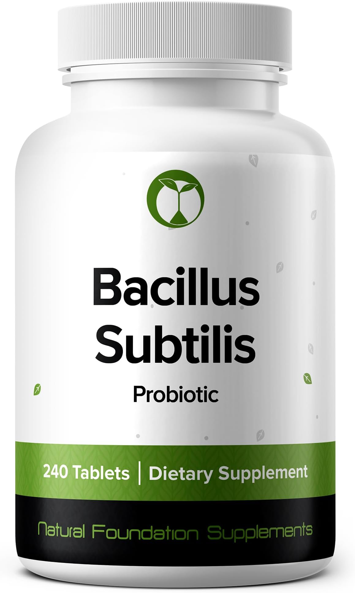 Bacillus Subtilis Probiotic 240 Tablets (4 Month Supply) – Researched Strain BS31 – 3 Billion CFU – Digestive Health & Immune Support – GMP Certified (240, Bacillus Subtilis)