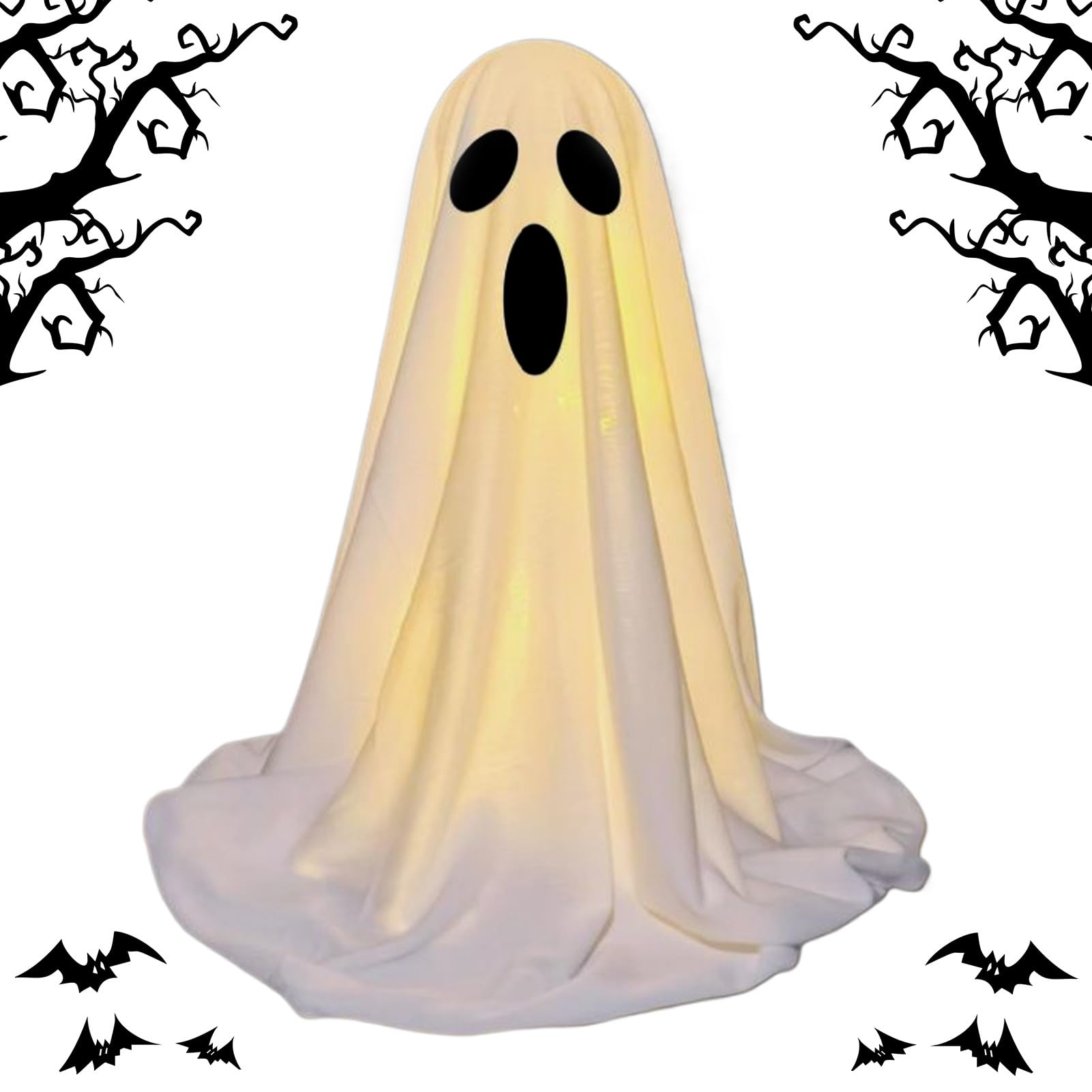 Fantôme de jardin d Halloween lumineux idéal pour chasser l obscurité du porche