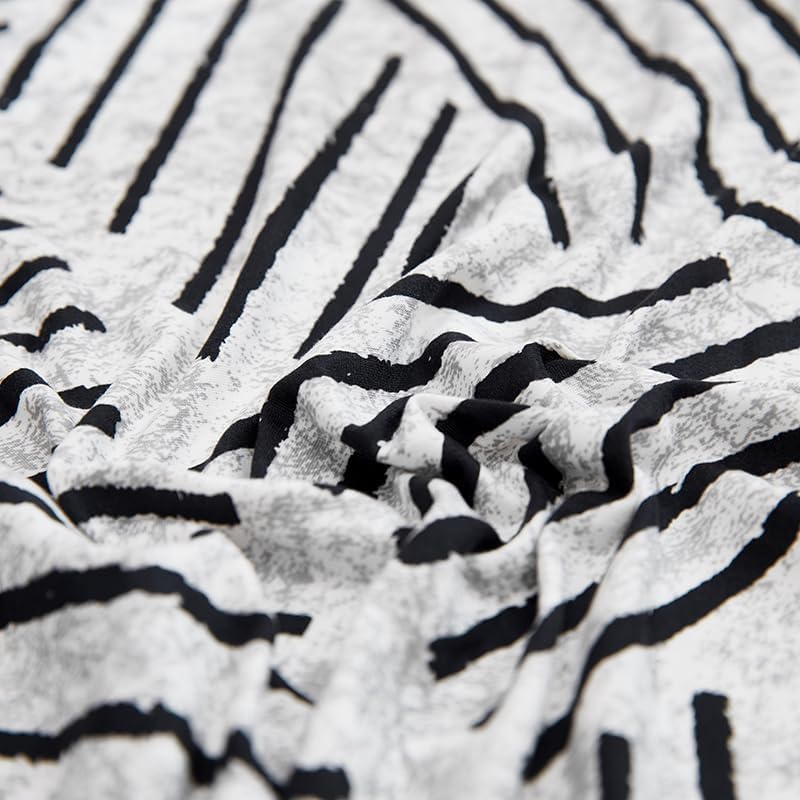 Miniatura 5 de AURLOE Funda de sofá estampada, Juego de funda elástica para sillón, funda de sofá con patrones para sillón acojinado de 3 plazas, (ZX, 3