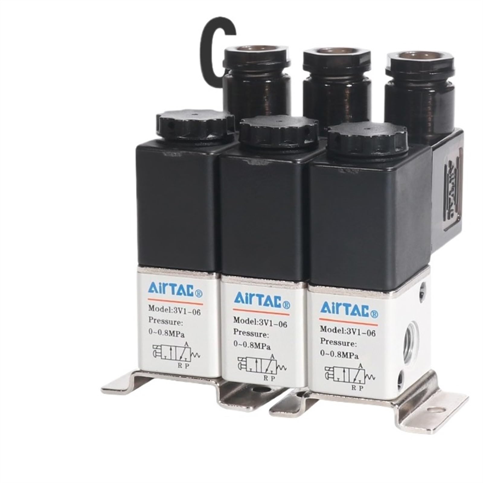 AWWVRLMM 3V106B2F/3F/4F/5F/6F/7F/8F Fluid solenoid valve 3V1-06A integrated (3V106F(DC12V))