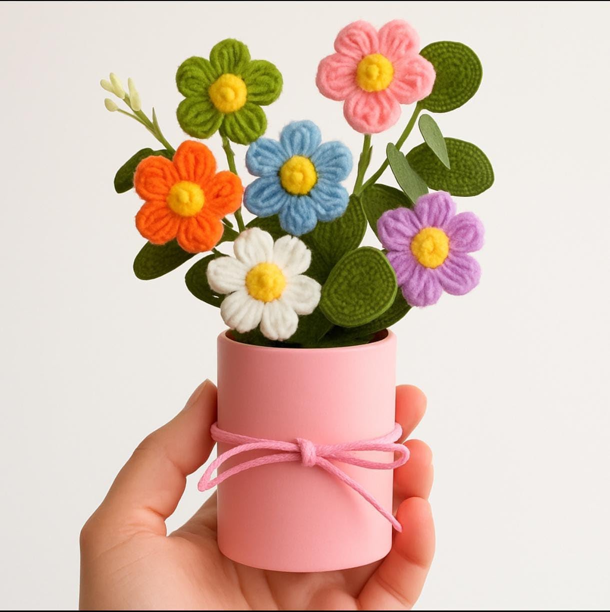 Buy Nexbhav 1pcs Artificial Crochet Flower Bouquet/Artificial