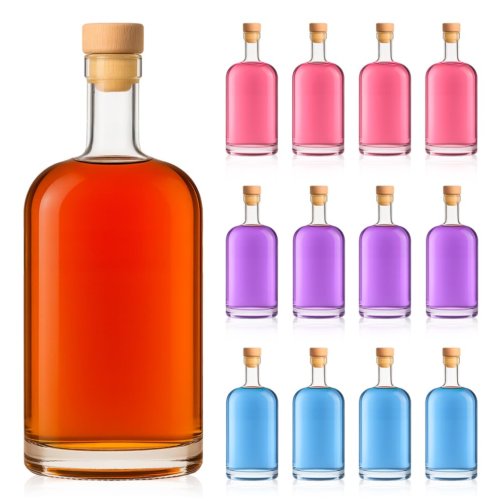 Bouteilles à remplir 700ml - Bouteilles à liqueur à remplir Bouteille en verre - Bouteille en verre Bouchon à vis 40x
