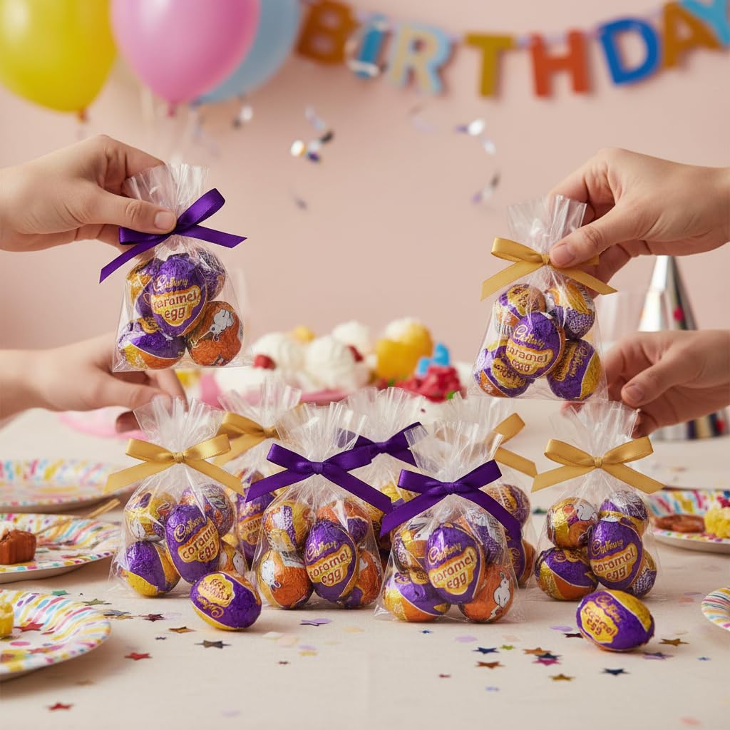 CadburyEggs Caramel 24 Count - Bulk Chocolate Individually Wrapped Easter Eggs - 1.2oz Cadburry Caramel Eggs Bulk Easter Candy for Easter Baskets & Egg Hunts (24 Eggs)