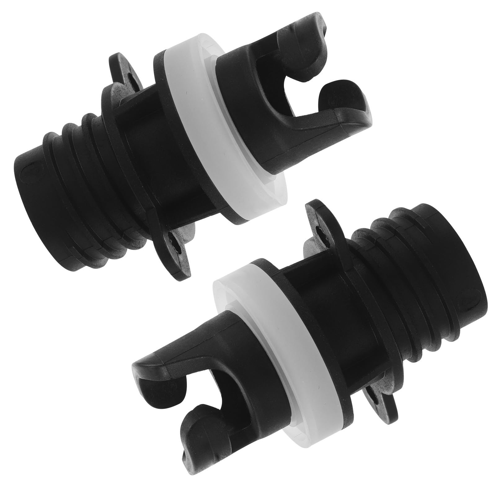 IDEANATEGRATE 2pcs Air Pump Valve Adaptor for Inflatable Devices, Quick Connect and Quick Installation, Made of Wear Resistant Pvc Material, Suitable for Outdoor Adventures and Kayak Accessories