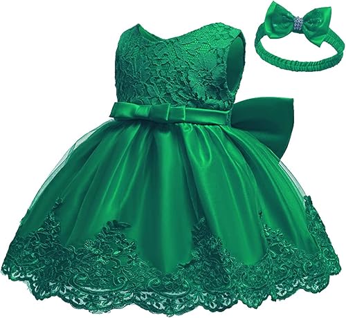 Miniatura 2 de Vestidos de encaje con tutú bordado para niñas pequeñas de 0 a 6 años