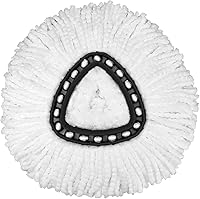 Vista 4 de Repuesto de mopa de microfibra de 4 cabezales compatible con O'cedar Triangle Spin Mop Easywring Recambios de fácil limpieza de cabezal de trapeador