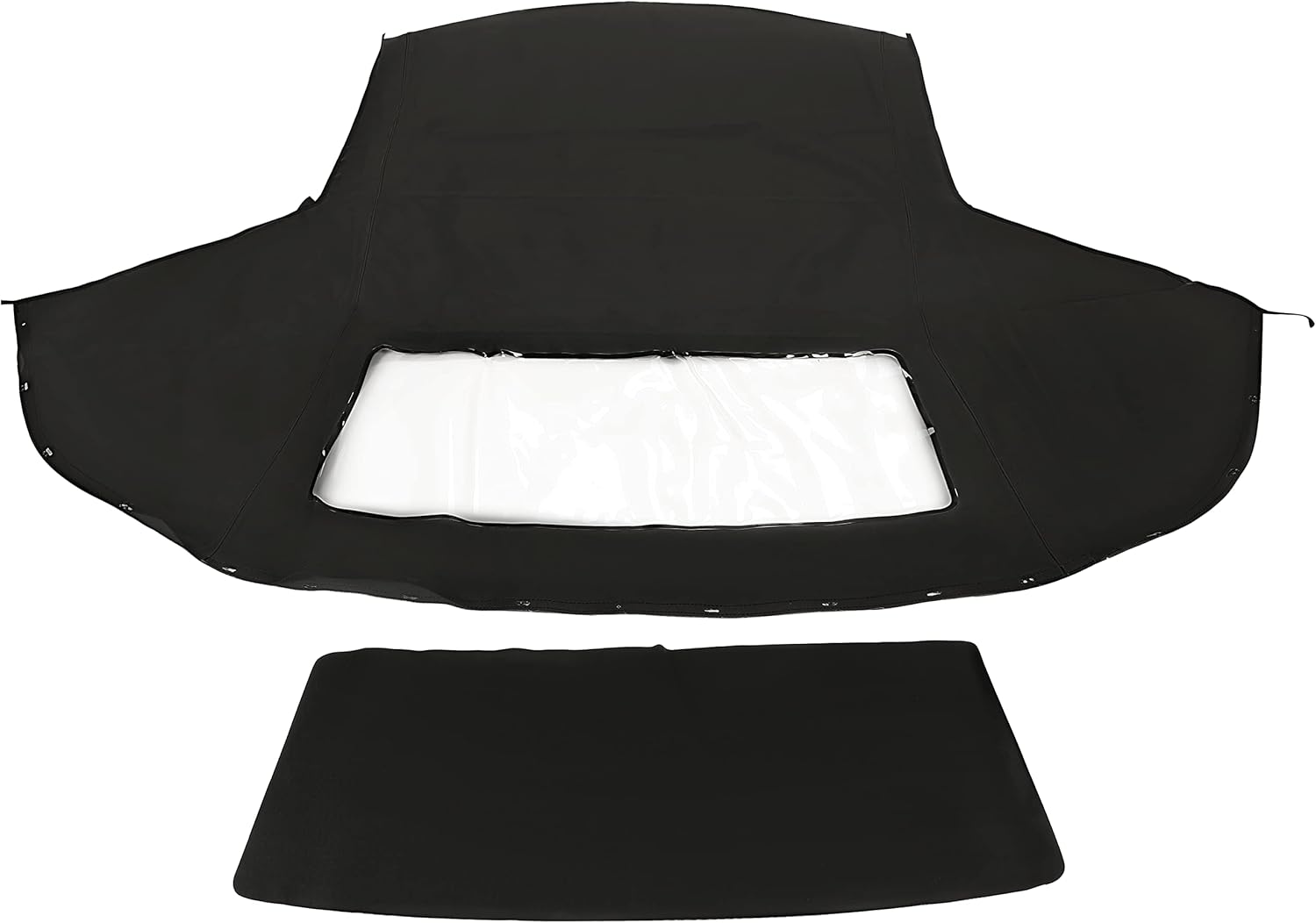 Kojem Convertible Soft Top Compatible with 1994-2002 Chevrolet Camaro 1994-2002 Pontiac Firebird Black Sailcloth Vinyl Roof Clear Plastic Window