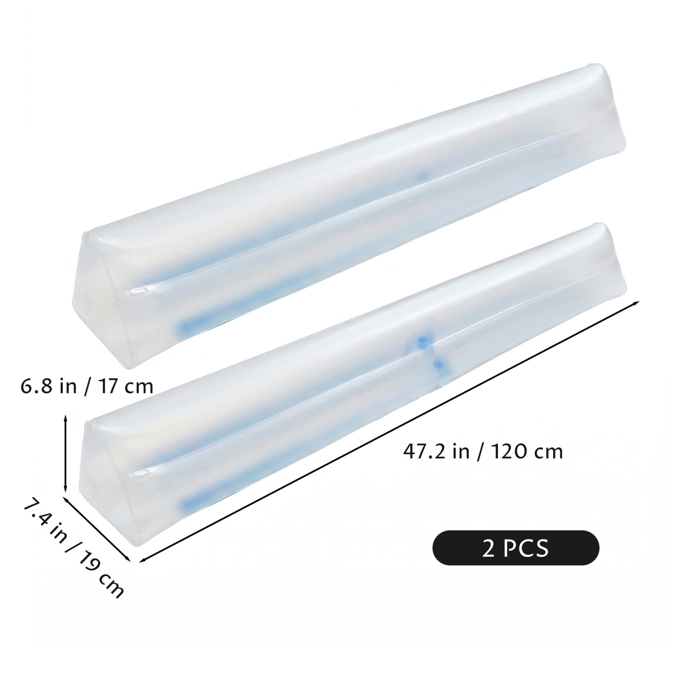 Sponde per lettino da viaggio per bambini, 2 pezzi, paracolpi per lettino gonfiabile portatile, morbido PVC antiscivolo, per casa e viaggio, 47 pollici