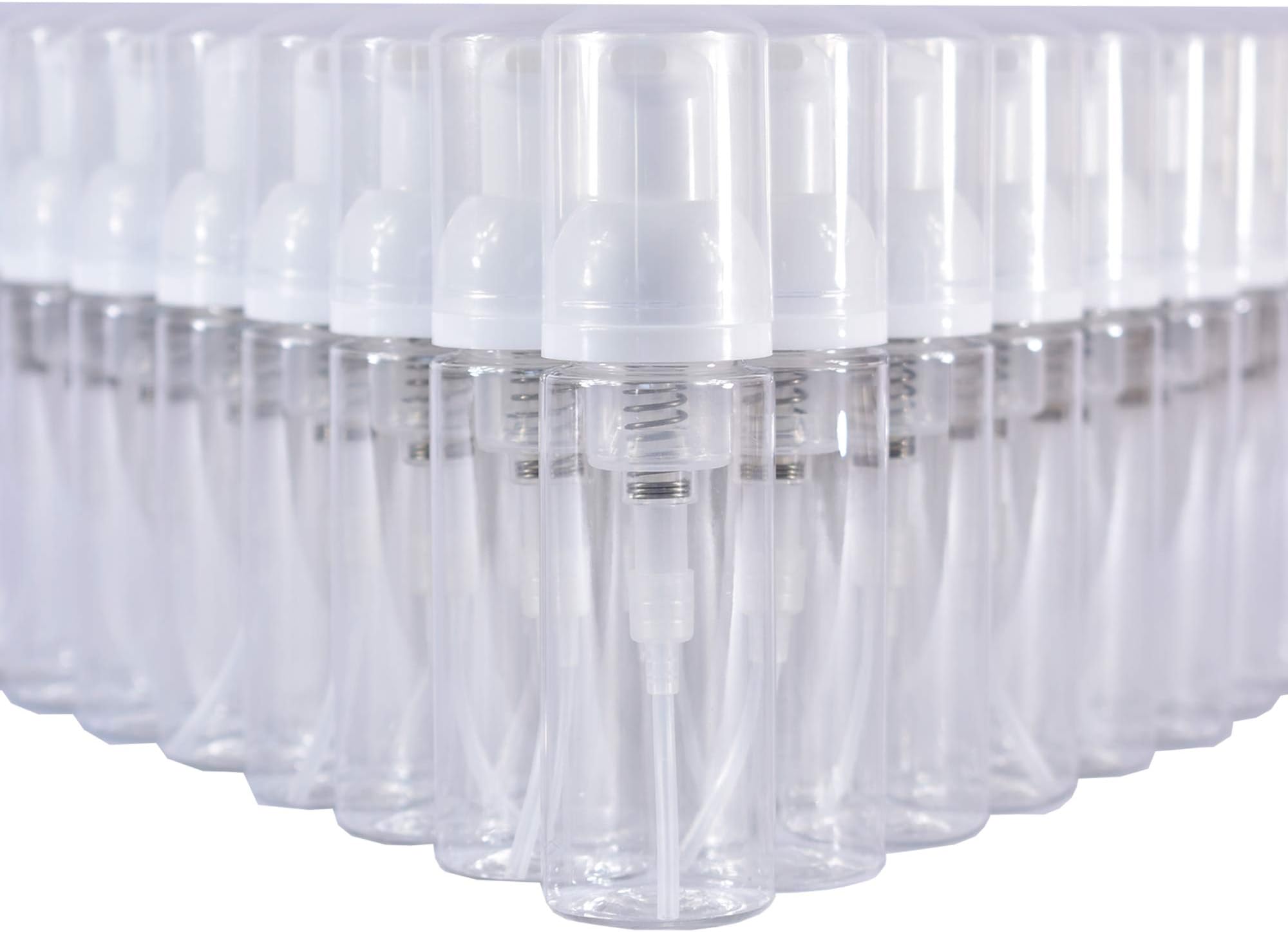 50 Pack Foaming Soap Dispenser BPA Free Plastic Mousse Travel Container 50 ml.