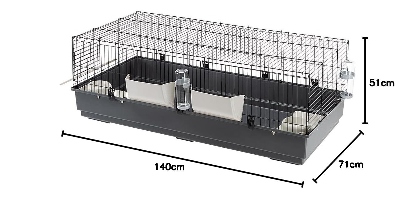 Ferplast grote Konijnenkooi Rabbit 140 - Knaagdieren en Konijnen | Hokken en Kooien