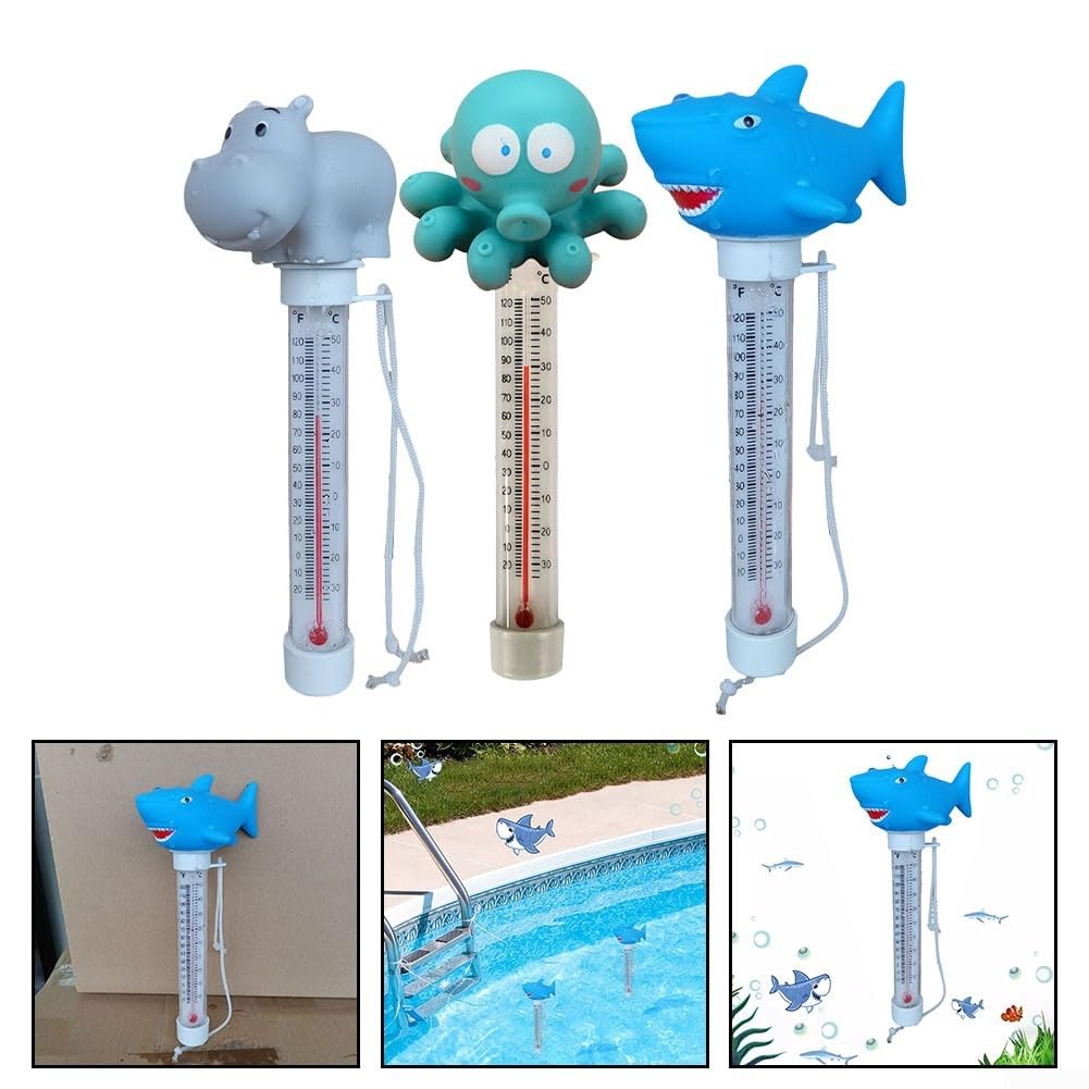 Termometro galleggiante in PVC per piscine che fornisce un monitoraggio accurato della temperatura per varie applicazioni idriche (A)