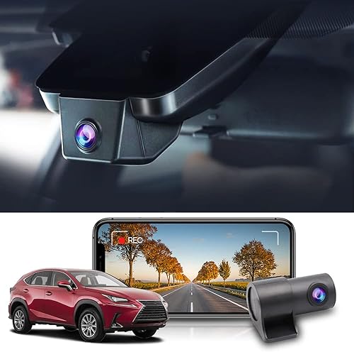 Fitcamx Cámara delantera y trasera 4K adecuada para Lexus NX 350 250 350h 450h Premium 2018 2019 2020 2021 (1 generación), aspecto OEM, video HD