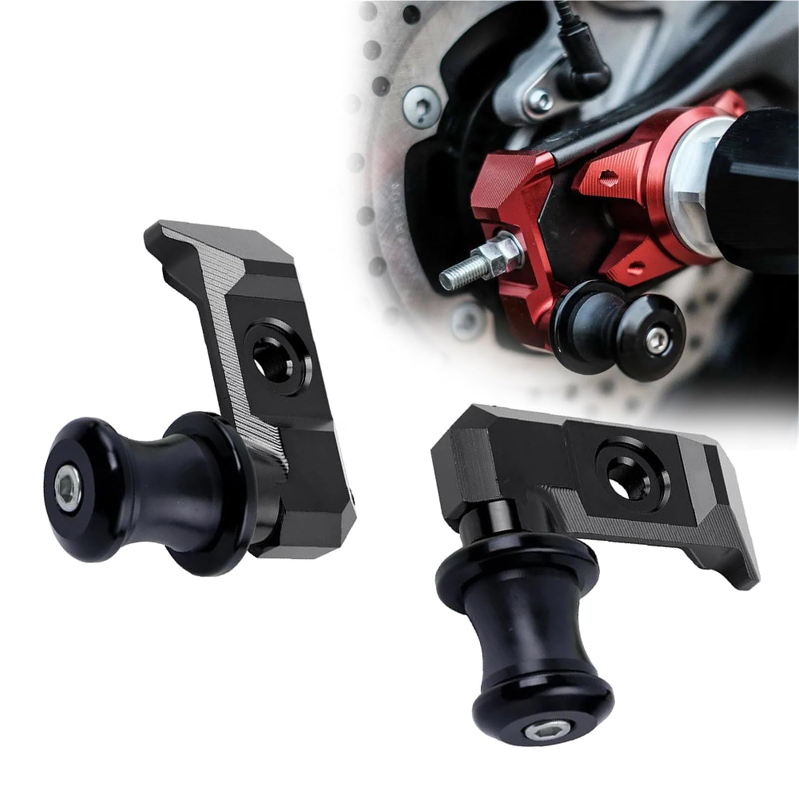 Accessoires MT07 slider essieu arrière et support de béquille FZ07
