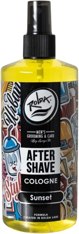 Sunset After Shave Tonic Cologne For Men - Post Shave Tonic Spray, Calms Irritation, Helps Heal & Clean Shaved Areas, Masculine Citrusy Fragrance (14.54oz | 430ml)