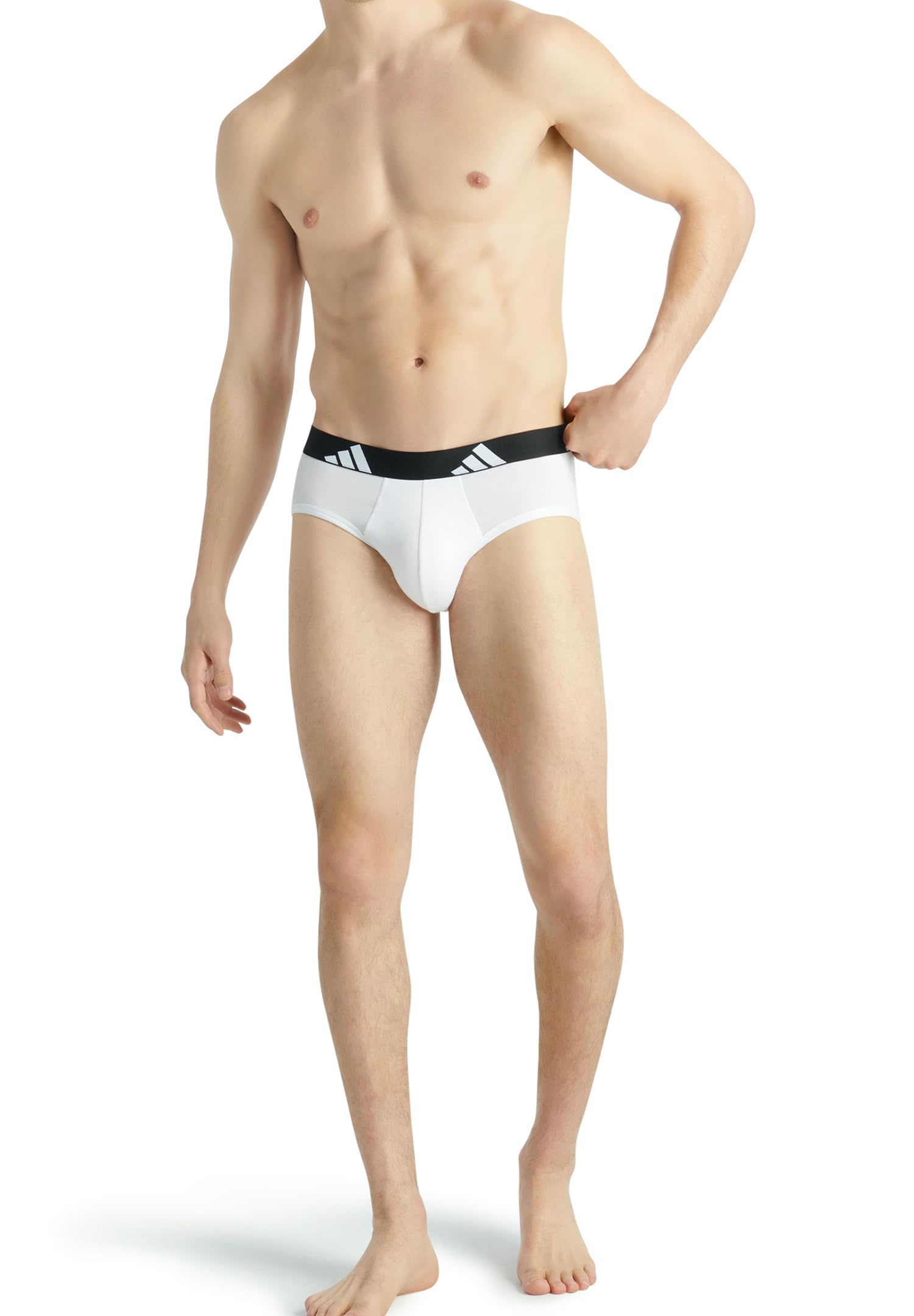 adidas Bielizna Mężczyźni Adidas Herren Unterwäsche Slip 3er Pack - Brief (3pk) - Active Flex Cotton (3 w zestawie)