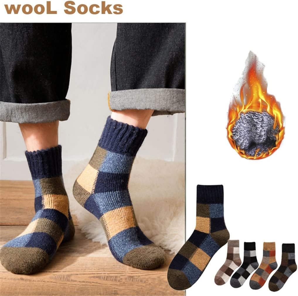 Winter Men's Super Thicker Warm Retro Cold Casual Cashmere Socks Snow Male Size 38-45