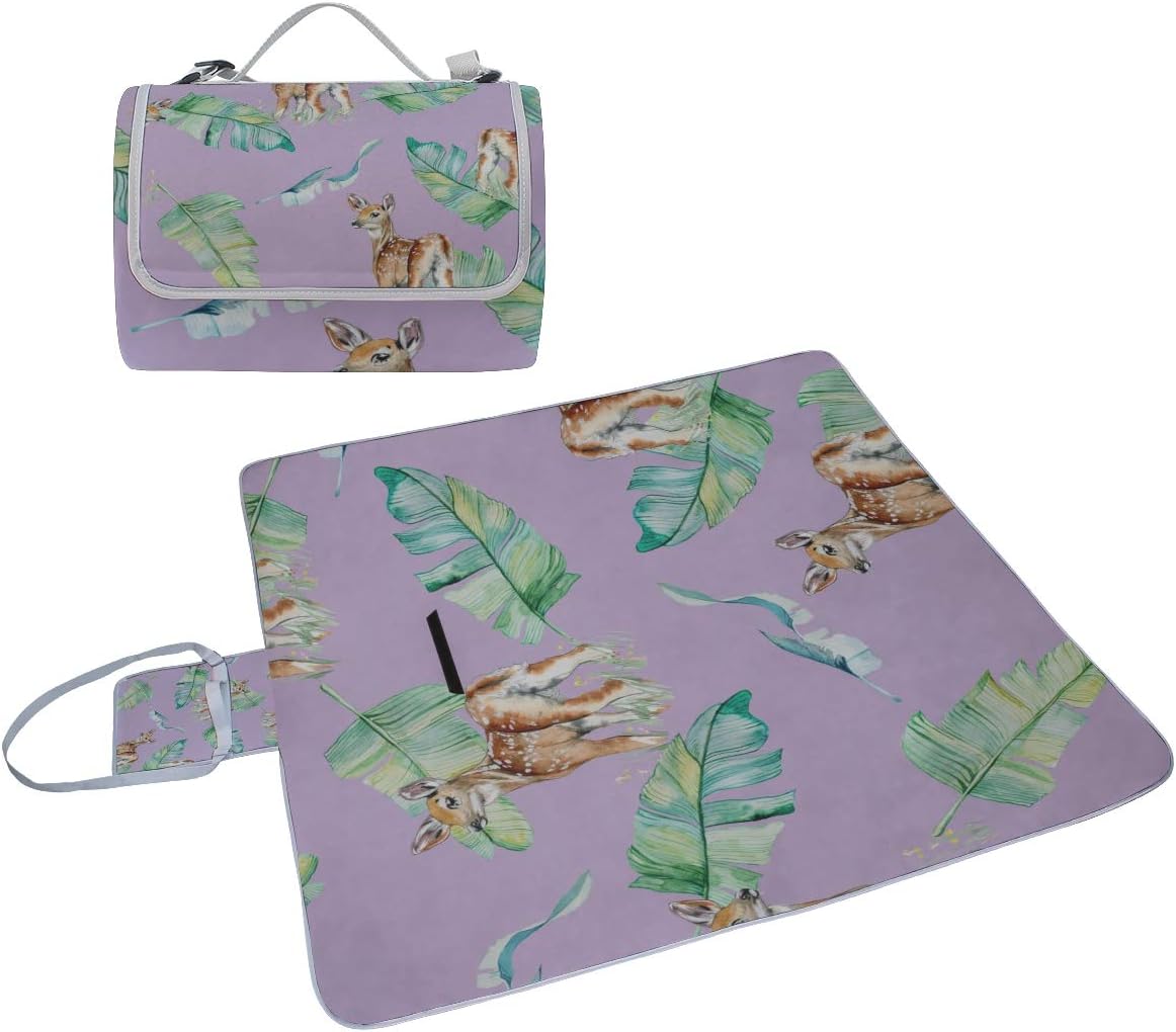 レジャーシート 陸上の鹿 ピクニック 折りたたみ 撥水 アウトドア クッション マット コンパクト 花見 運動会 キャンプ 遠足 花