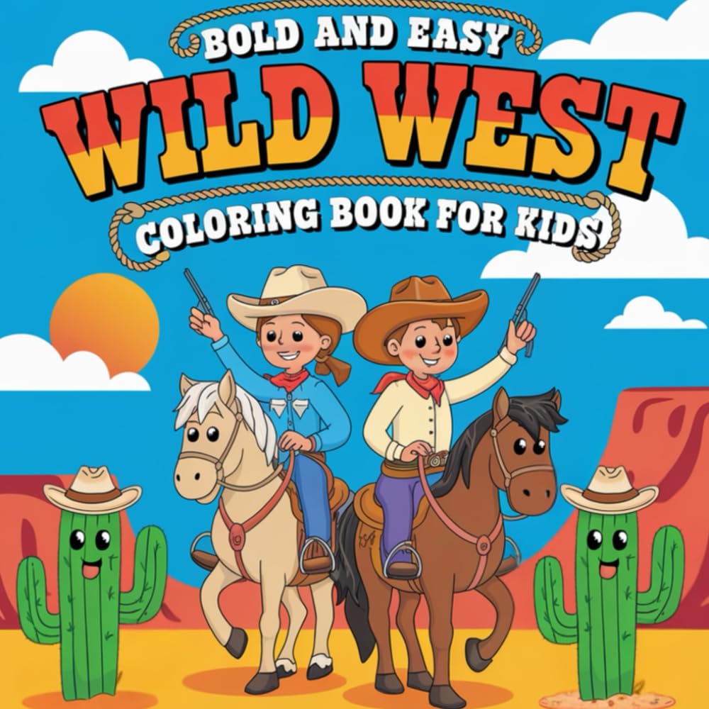 Bold & Easy Wild West Colouring Book
