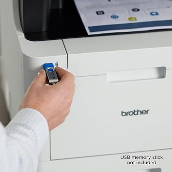 Brother Color Laser All-in-One Printer with Advanced Security, High-Speed 33ppm Printing, Wireless Network, 7 in Touchscreen, Duplex Print and Scan for Business (MFC-L8905CDW)