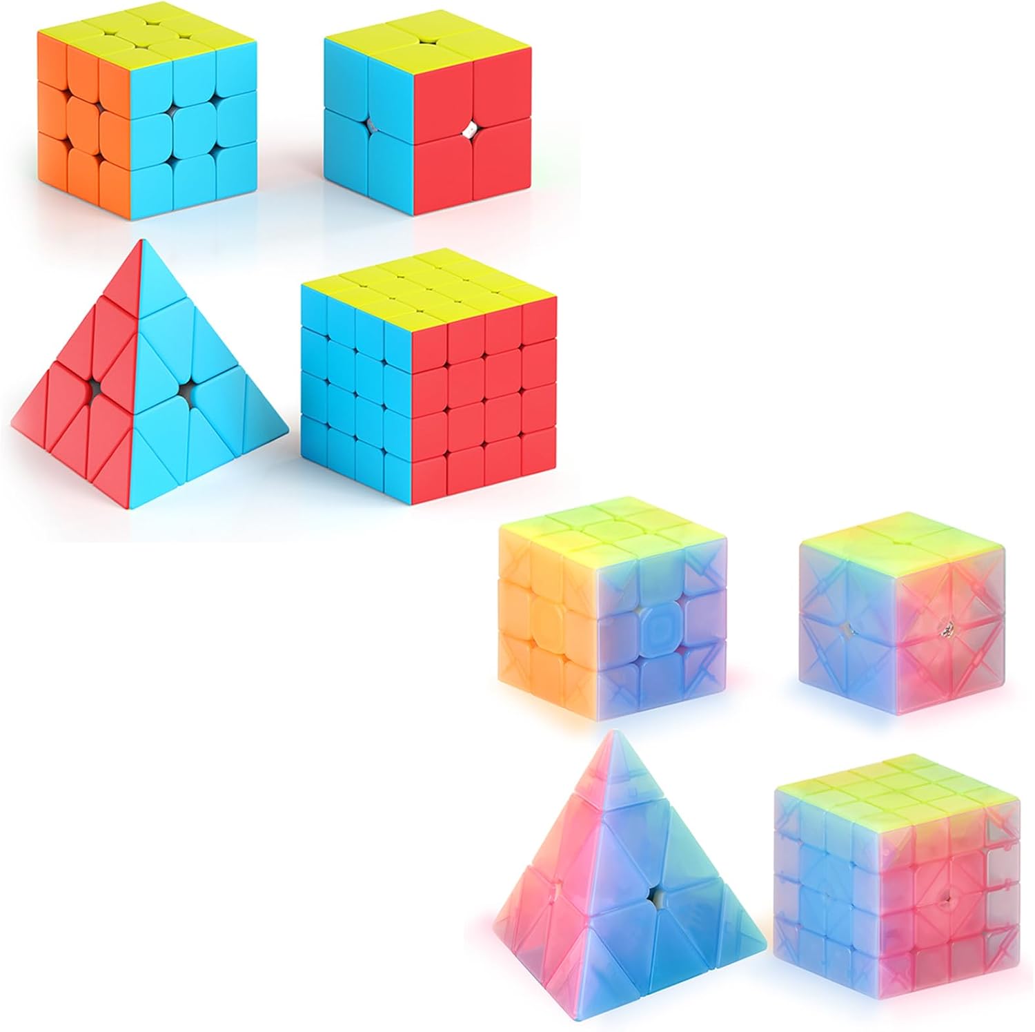 Vdealen 2x2x2 3x3x3 4x4x4 Pyramid Speed Cube Set