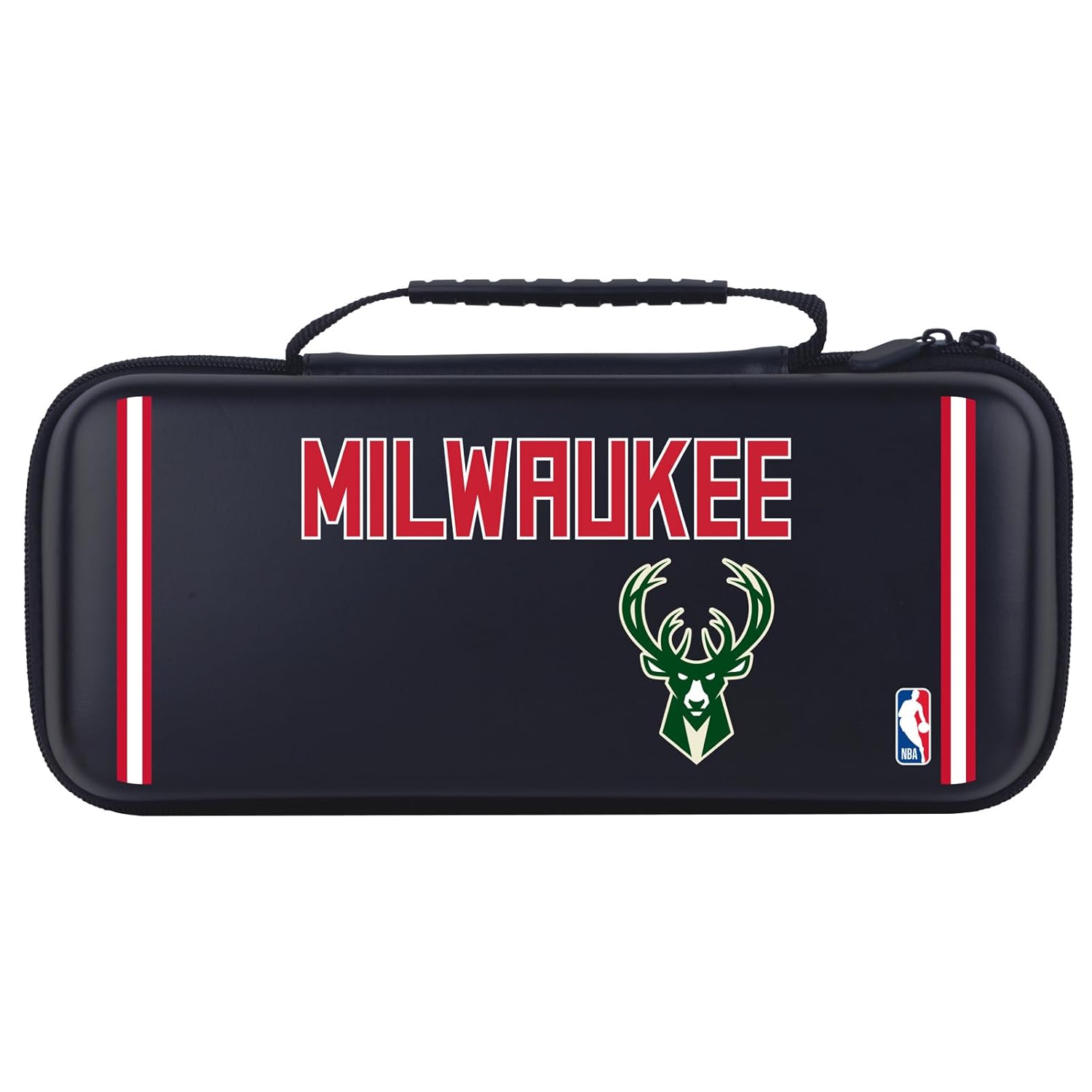Head Case Designs Officially Licensed NBA Retro Design Text Milwaukee Bucks Logo Hard Storage Travel Carry Case Compatible With Asus ROG Ally