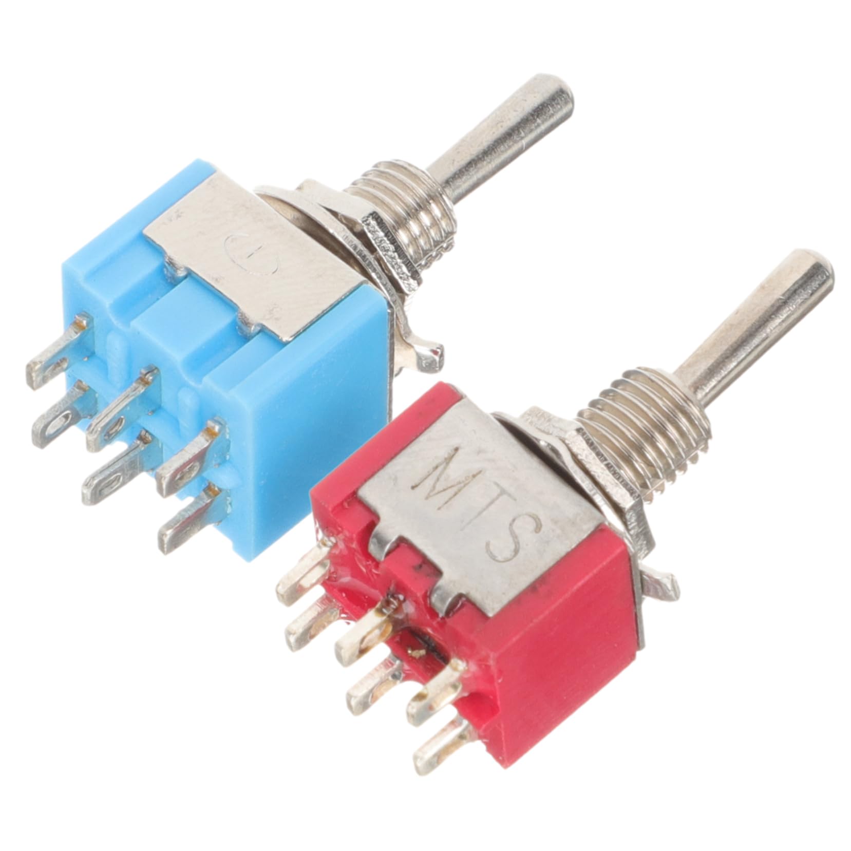 HANABASS 4pcs Guitar Effector Footswitch Pin Electric Guitar Effects Pedal Switch Non Latching Design Durable Replacement for Bass and Amplifier Convenient Portable