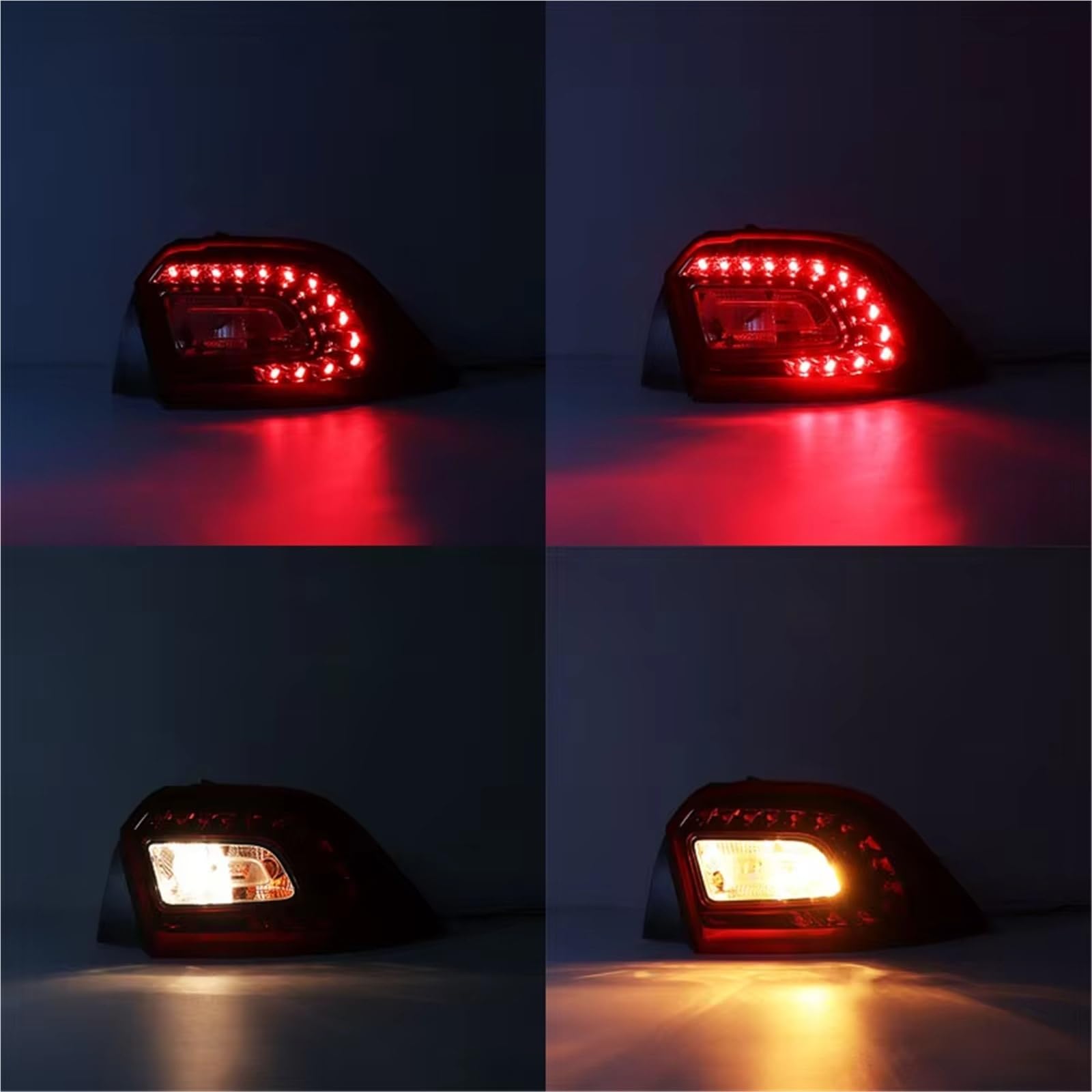 Luces Traseras Luz LED Trasera Para Parachoques Coche Conjunto Lámpara Freno Parada Inversa Para Brilliance Para V3 Faro Trasero(Left)