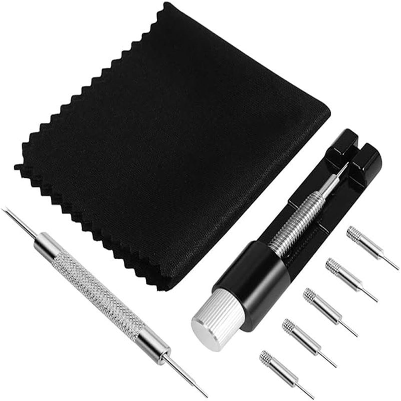 Mizznee Watch Repair Tool Kit, Professional Watch Link Pin Remover with 5 Replacement Pins for Bracelet Sizing Adjusting and DIY Watch Tool Kit Repair