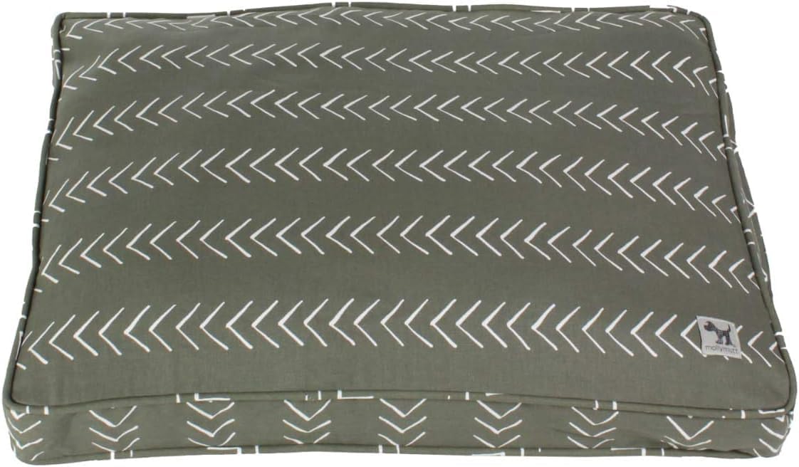 Molly Mutt Dog Crate Pad Cover, 100% Cotton Canvas Cover for Dog or Puppy Crate Bed, Durable, Washable, and Free of Harmful Chemicals, Pre-Shrunk, 54"x37"x2.5", Forever Young