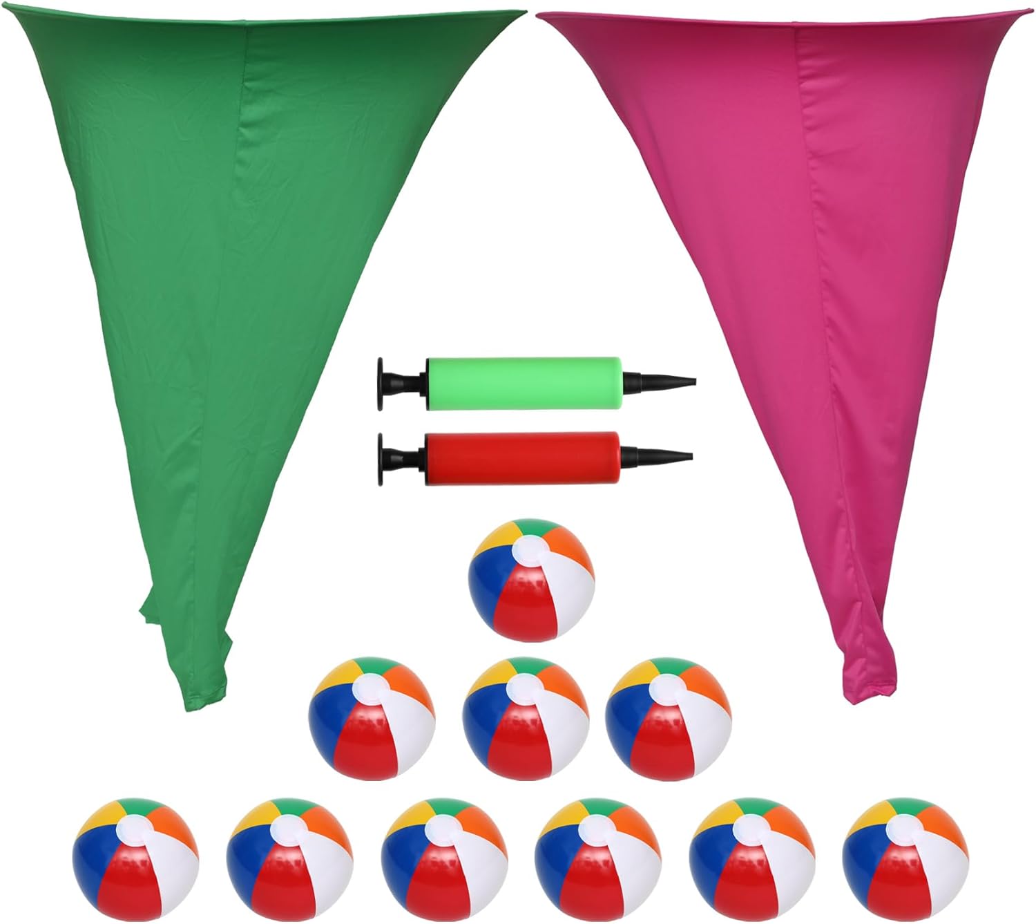 Granny Pants Yard Game - Oversized Inflatable Pants with Bouncy Balls & Air Pump, Hilarious Outdoor Game for Backyard Parties, Field Days, Adult Gatherings & Family Reunions
