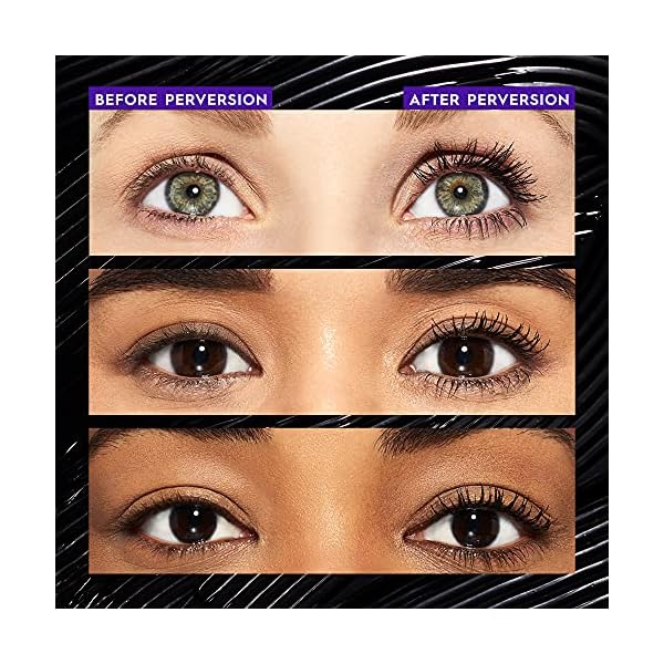Urban Decay Perversion Volumizing Mascara, Black Lengthening Mascara, Buildable Lash Volume & Length, Longwear, Non-waterproof, Clump-free Lash Lift, Cruelty-free, Paraben-free, Intense Black
