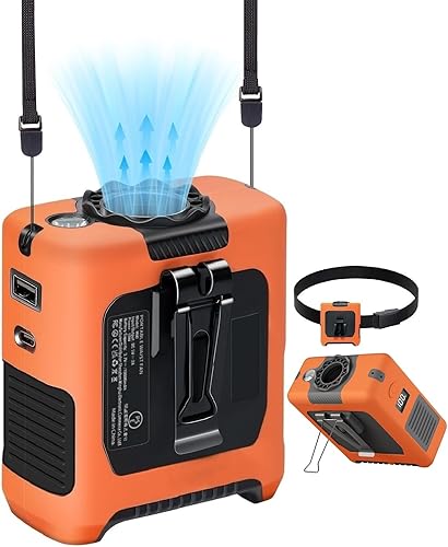Ventiladores portátiles con flujo de aire fuerte ventilador de cintura personal con tiempo de funcionamiento máximo de 40 horas, ventiladores de
