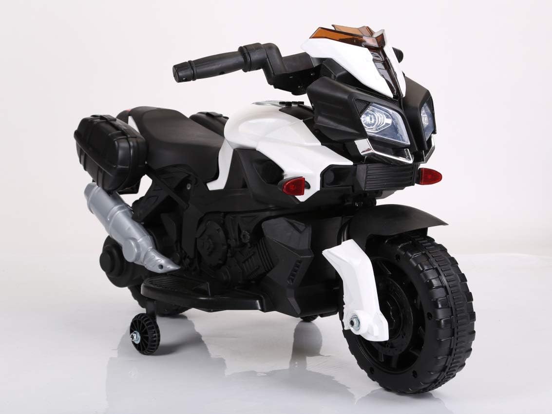 ATAA Moto Naked - Blanco- Moto eléctrica para niños con batería de 6 voltios…