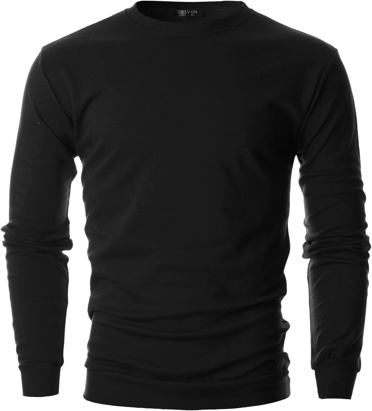 GIVON Men's Slim Fit Lightweight Long Sleeve Crewneck Sweatshirt Casual Pullover - Image 2