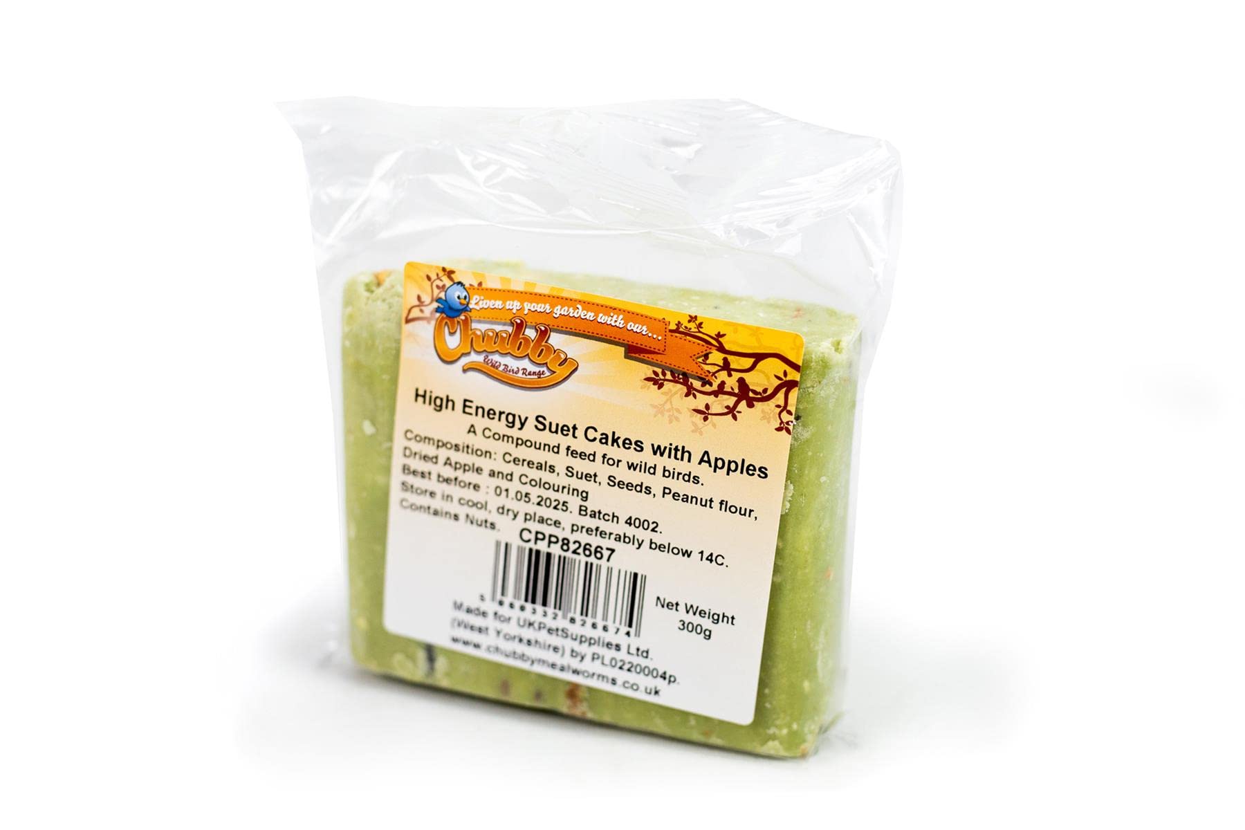 Suet Blocks With Apples High Energy - High Protein Treats Wild Bird Food