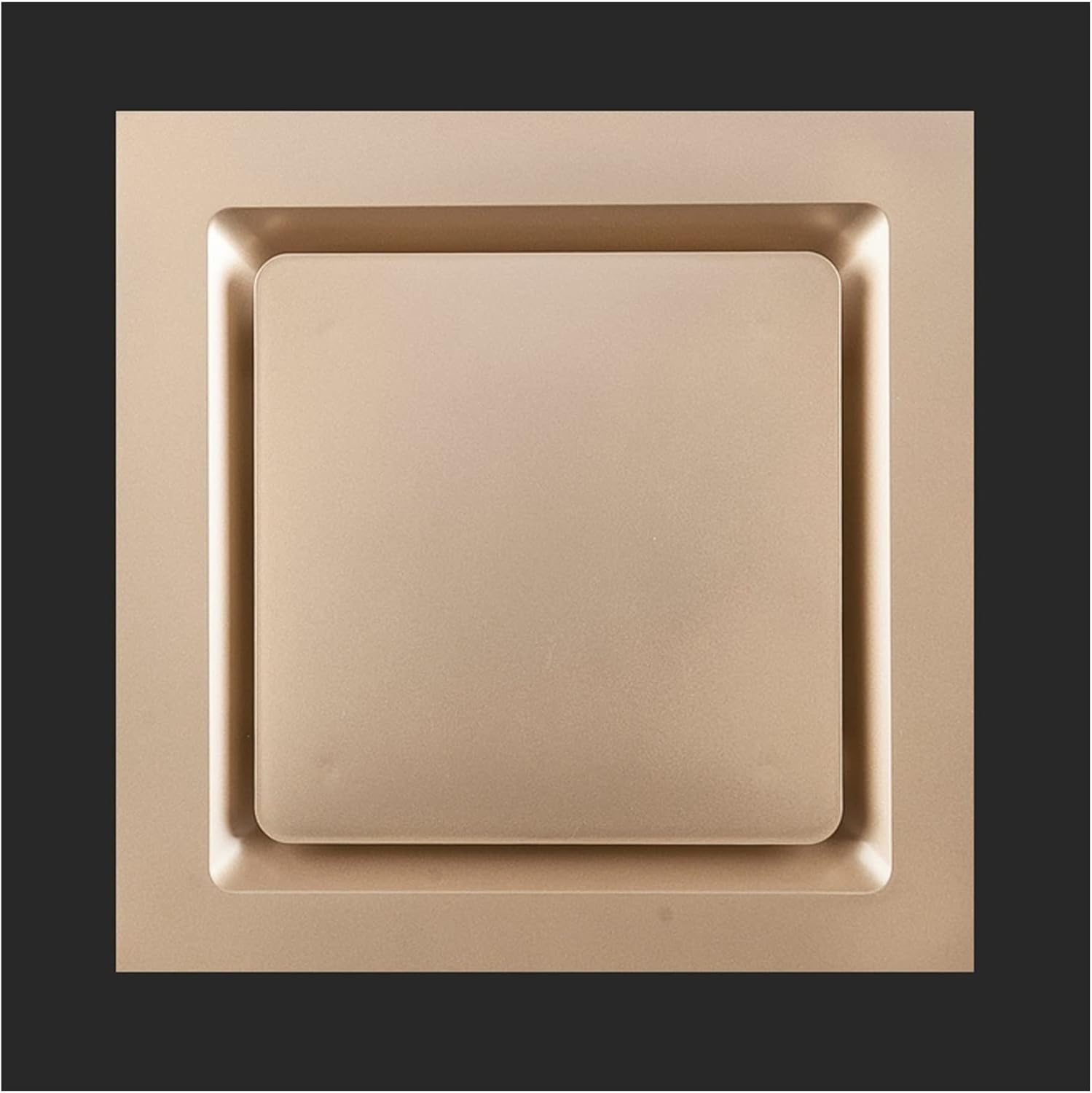 Ventilation Fan Ceiling Type Ventilation Fan Kitchen and Bathroom Ducted Exhaust Fan 10" Home Silent Ventilation System, 40W, White/Silver/Gold ventilating Fan(Color:Gold)