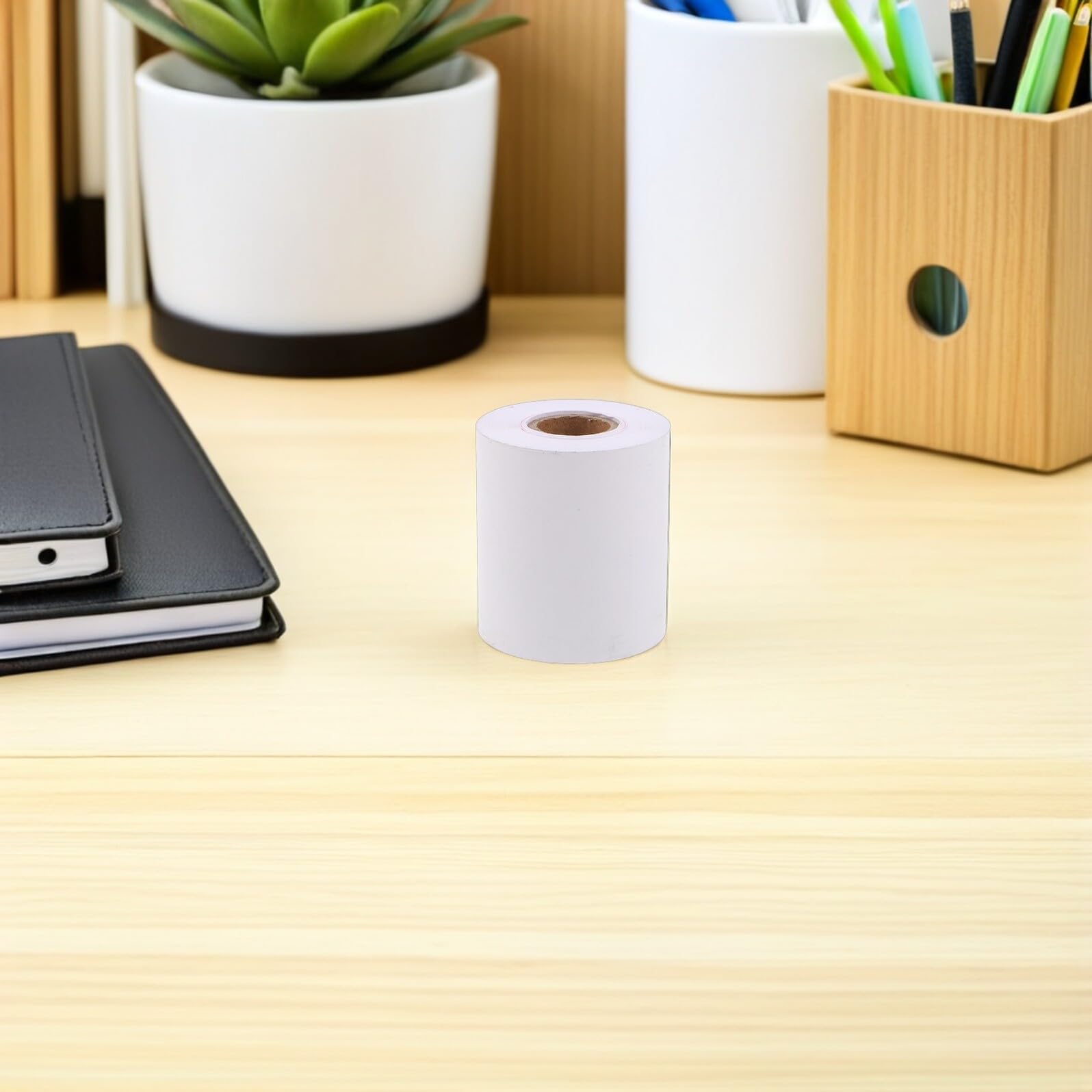 Abaodam 8 Rollos Rollo de Papel Térmico para Impresora Óptica 8 Unidades Tamaño Grande 2 Pulgadas Ancho Papel para Impresión de Recibos Tarjetas Crédito Accesorios Optometría Uso