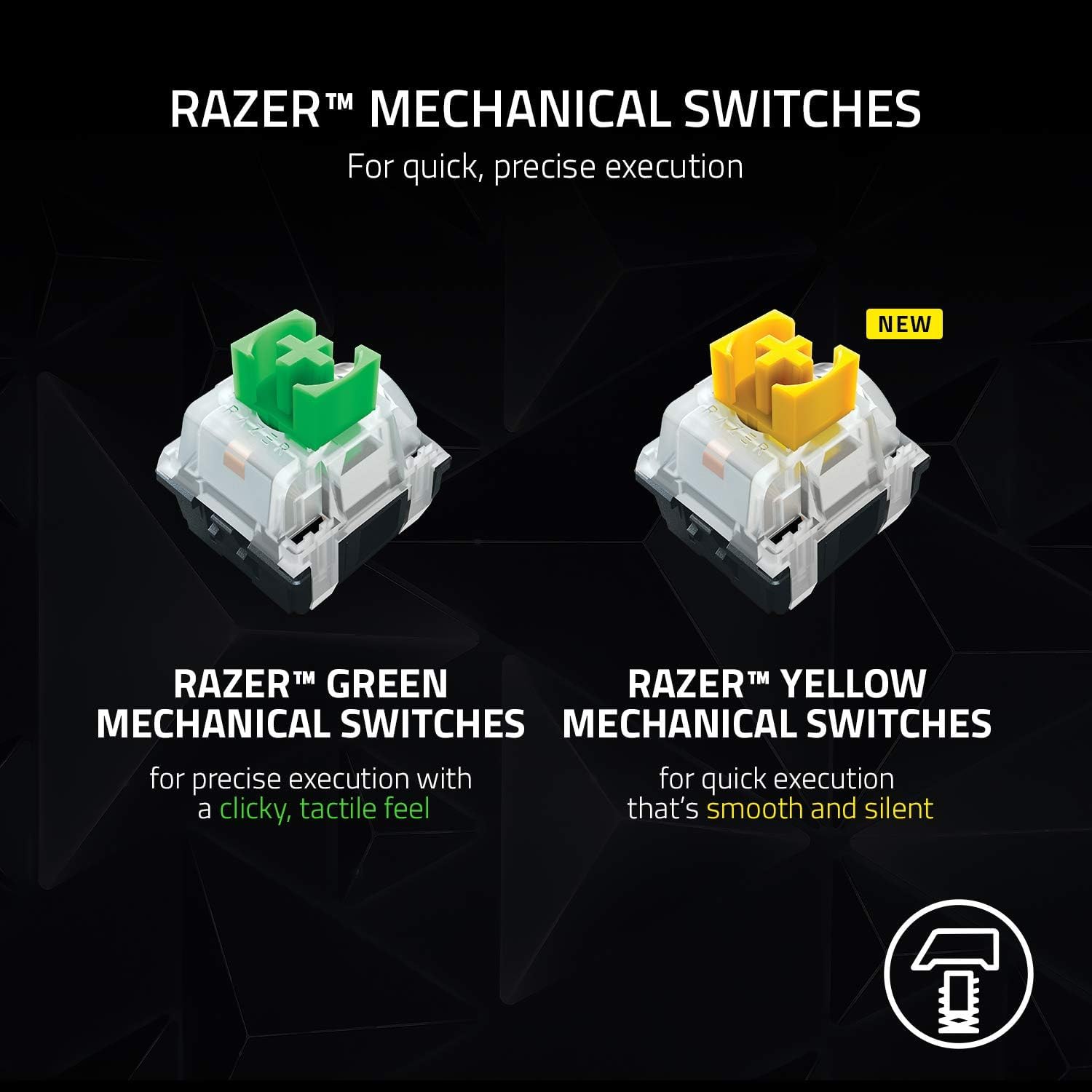 Razer BlackWidow V3 Pro (Yellow Switch) - Trådlöst mekaniskt speltangentbord i Full höjd med Chroma RGB (2,4 GHz, Bluetooth Eller USB-C, Handledsstöd i mjukt konstläder) Svart | Nordic Layout