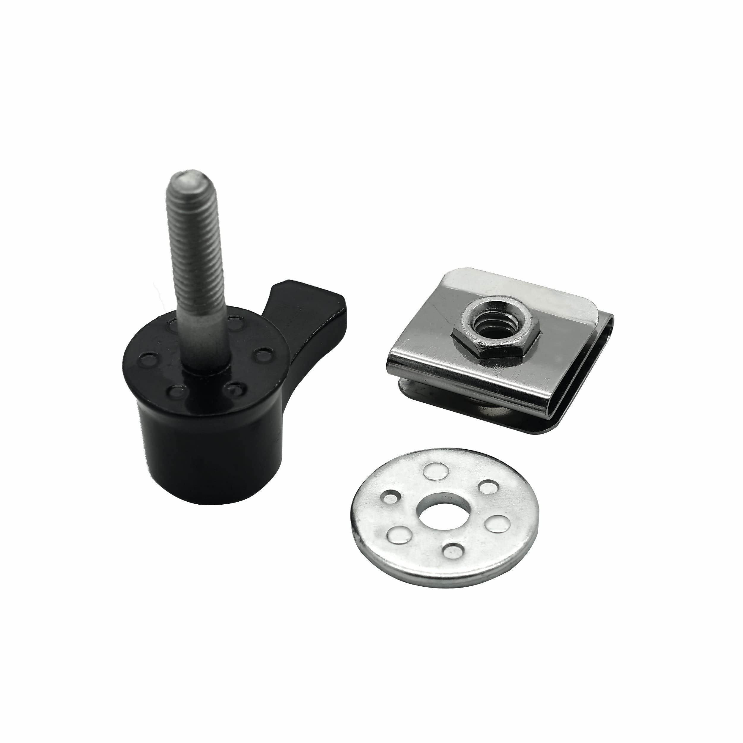 Saddlebag Mounting Hardware Theft Deterrent System Lock Fastener Bolt Nut for Harley Davidson Touring Road King Street Glide Electra Glide Road Glide 92-2022, BLACK-1